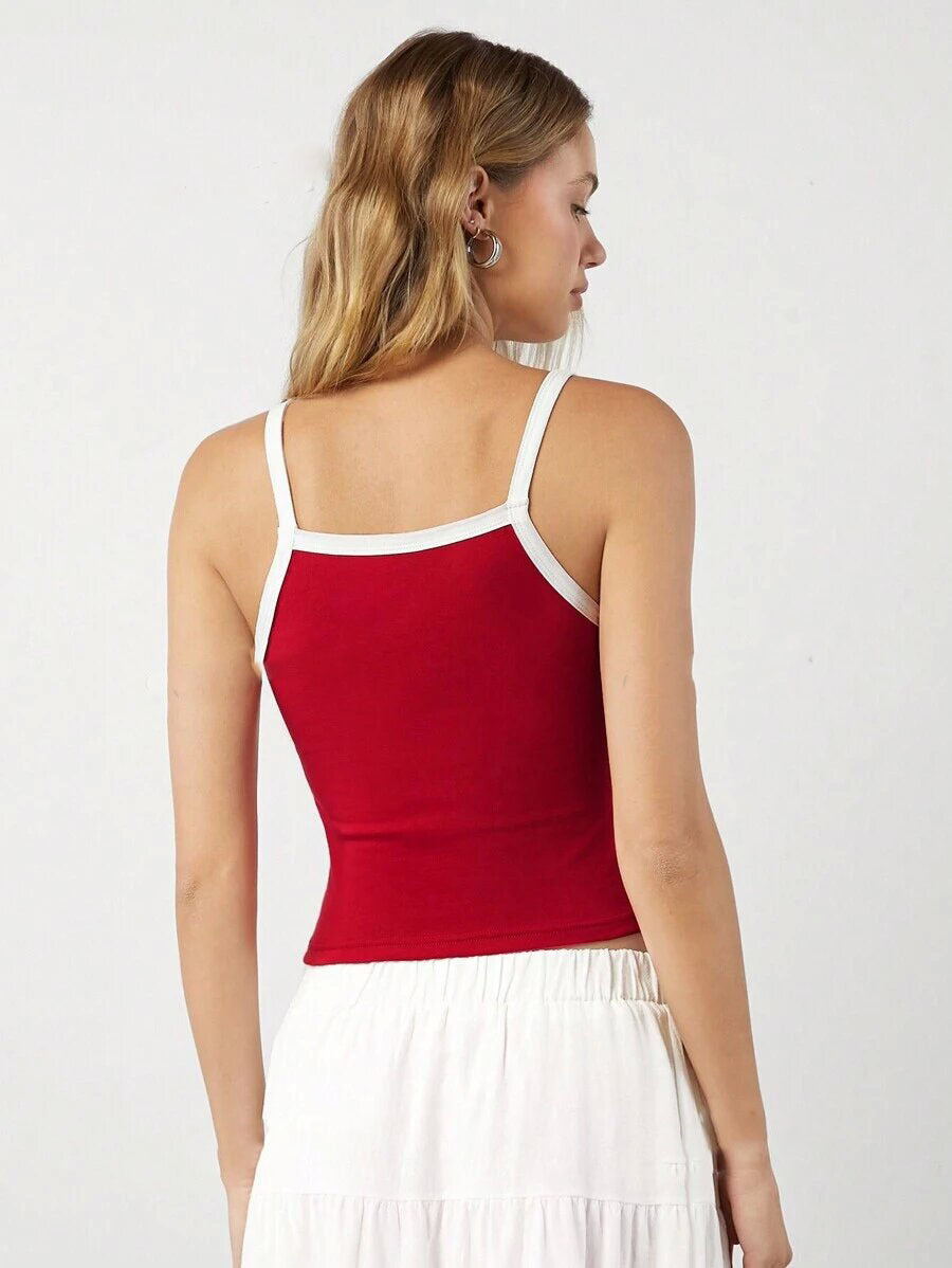 Spain Strappy Summer Crop Top