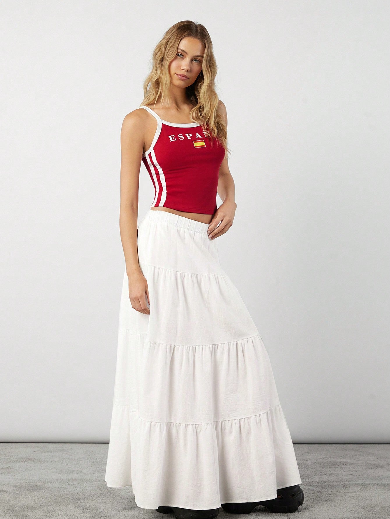 Spain Strappy Summer Crop Top