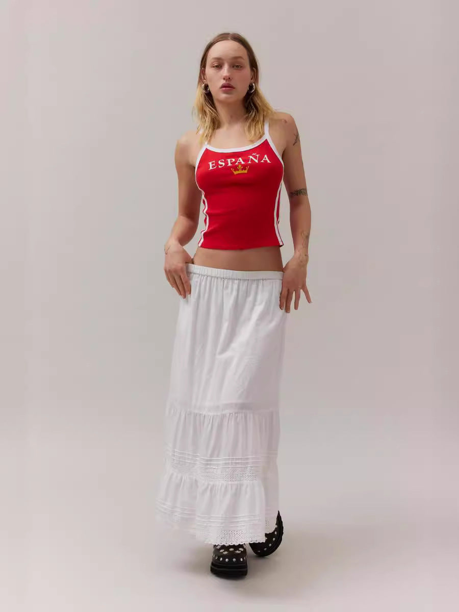 España Vintage Cami Crop Top