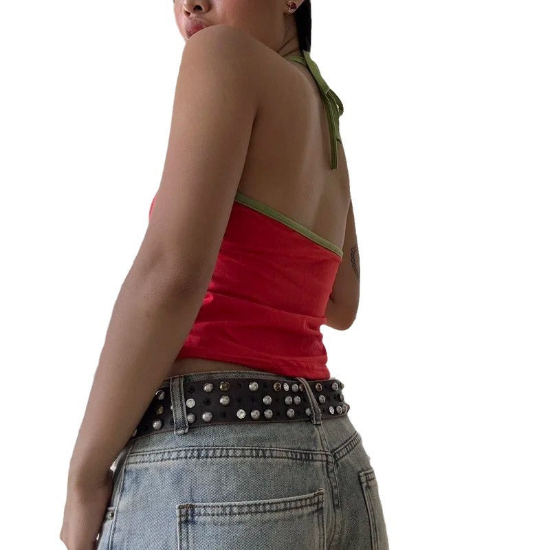 Portugal Halter Neck Crop Top
