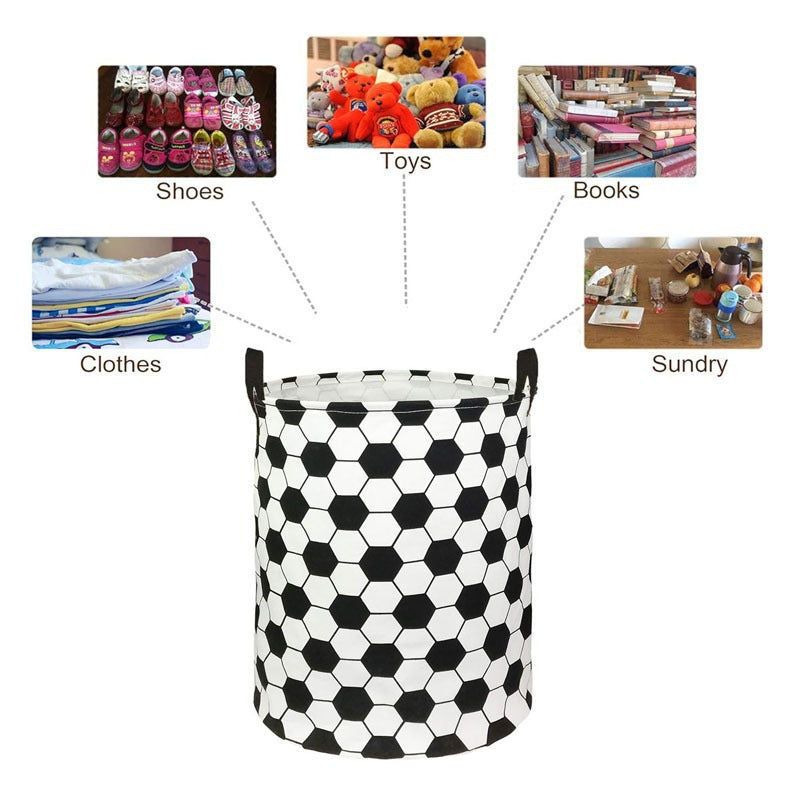 Football Laundry Basket – Large Storage Bin with Handles