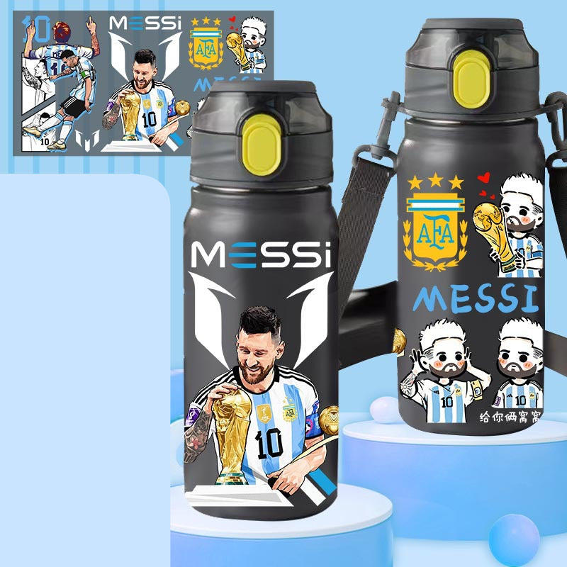 Messi Insulated Sports Water Bottle with Straw Lid