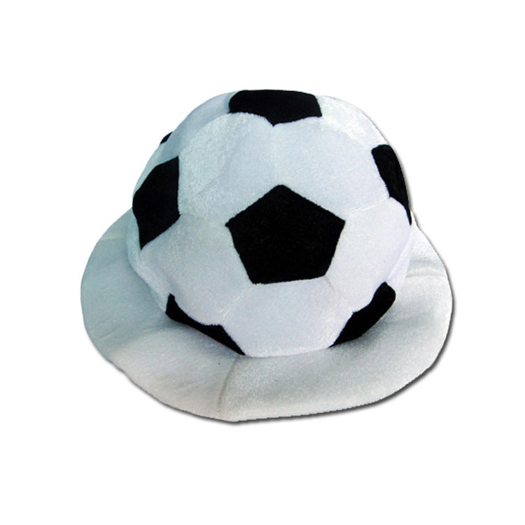 Football ball black and white hat