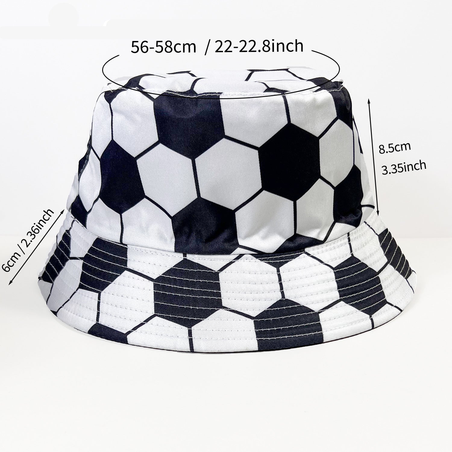 Football ball bucket hat