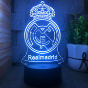 Football Club Logo 3D Illusion LED Lamp – Multiple Variants