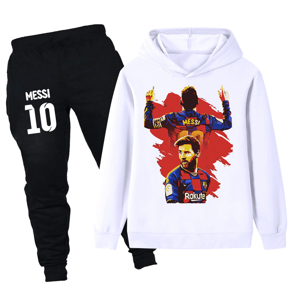 Lionel Messi Barcelona Design Kids’ Tracksuit Set – Multiple Colors