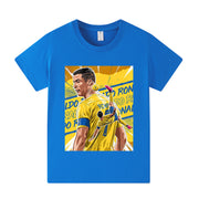 Cristiano Ronaldo Al Nassr Style Kids’ Football T-Shirt - Multiple Variants