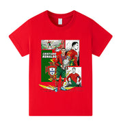Cristiano Ronaldo Portugal Style Kids’ Football T-Shirt - Multiple Variants
