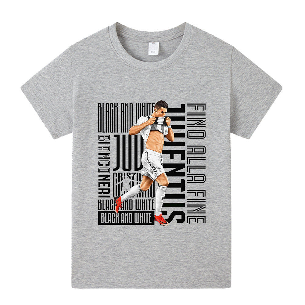 Ronaldo Juventus Style Kids’ Football T-Shirt - Multiple Variants