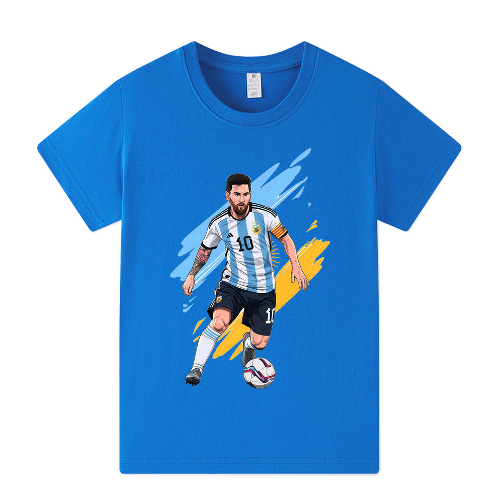 Lionel Messi Argetina Kids’ Football Design T-Shirt - Multiple Variants