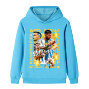 Felpa con cappuccio stile calcio Lionel Messi Argentina per bambini - Varianti multiple
