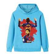 Felpa con cappuccio da calcio per bambini stile Lionel Messi Barcellona - Varianti multiple