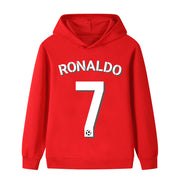 Felpa con cappuccio da calcio per bambini Ronaldo n. 7 – Varianti multiple