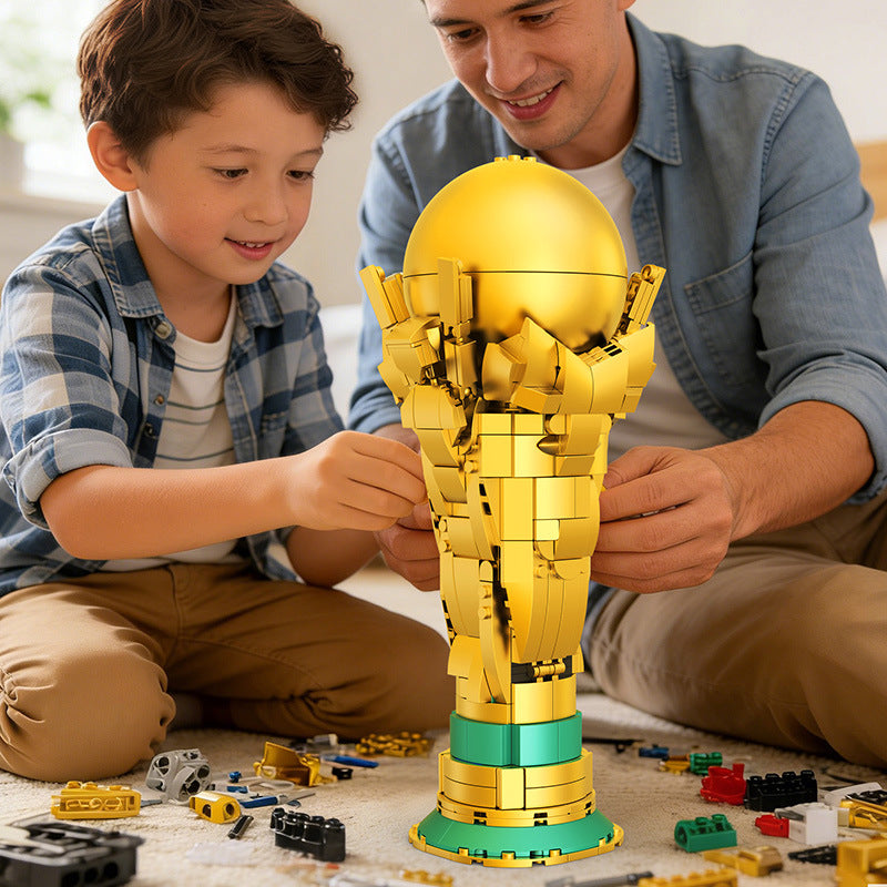 World Football Champion Trophy Building Blocks Set - Multiple Options