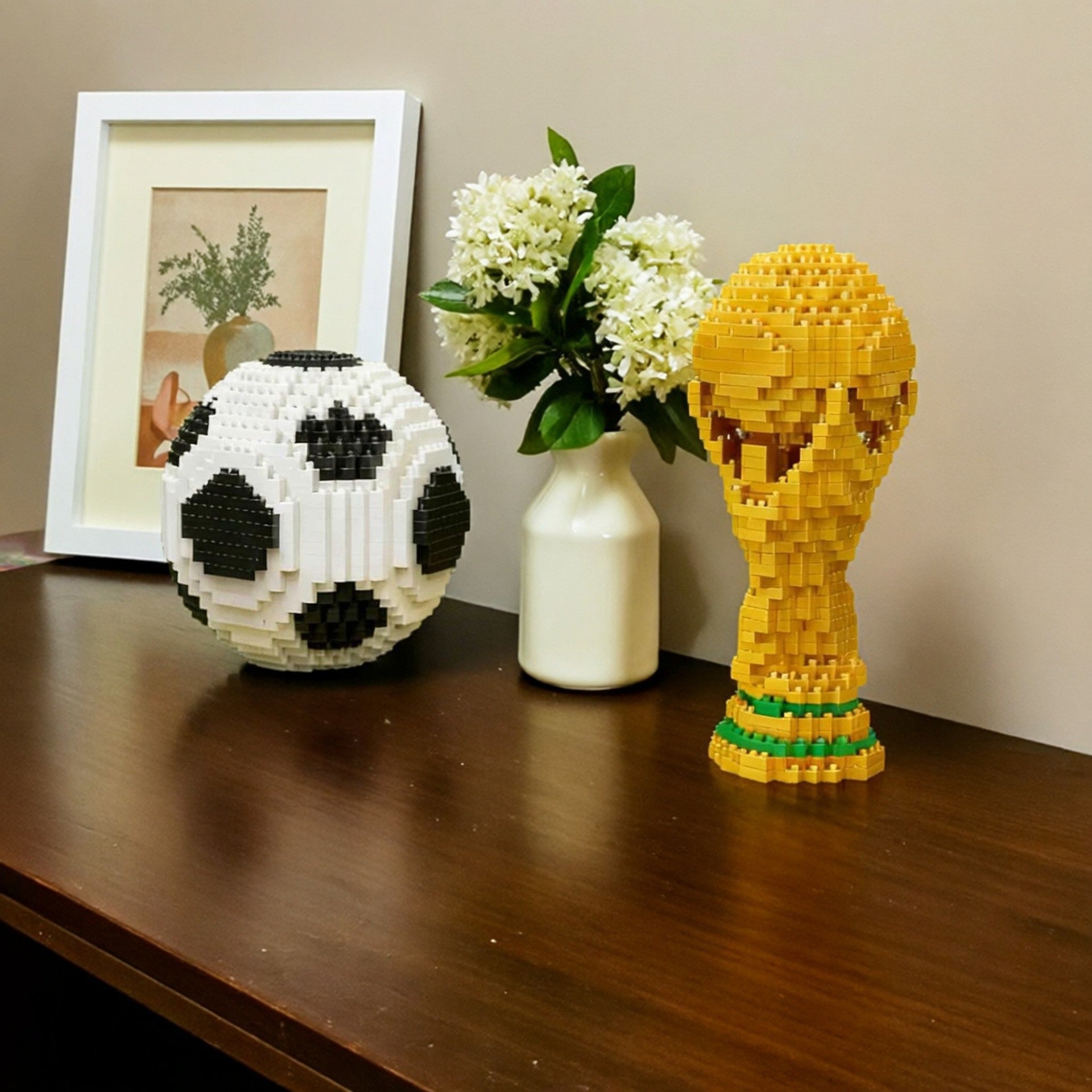 Football Trophy Building Blocks Set