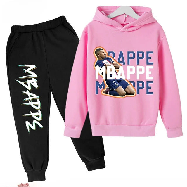 Mbappe Design Kids’ Tracksuit Set – Multiple Colors
