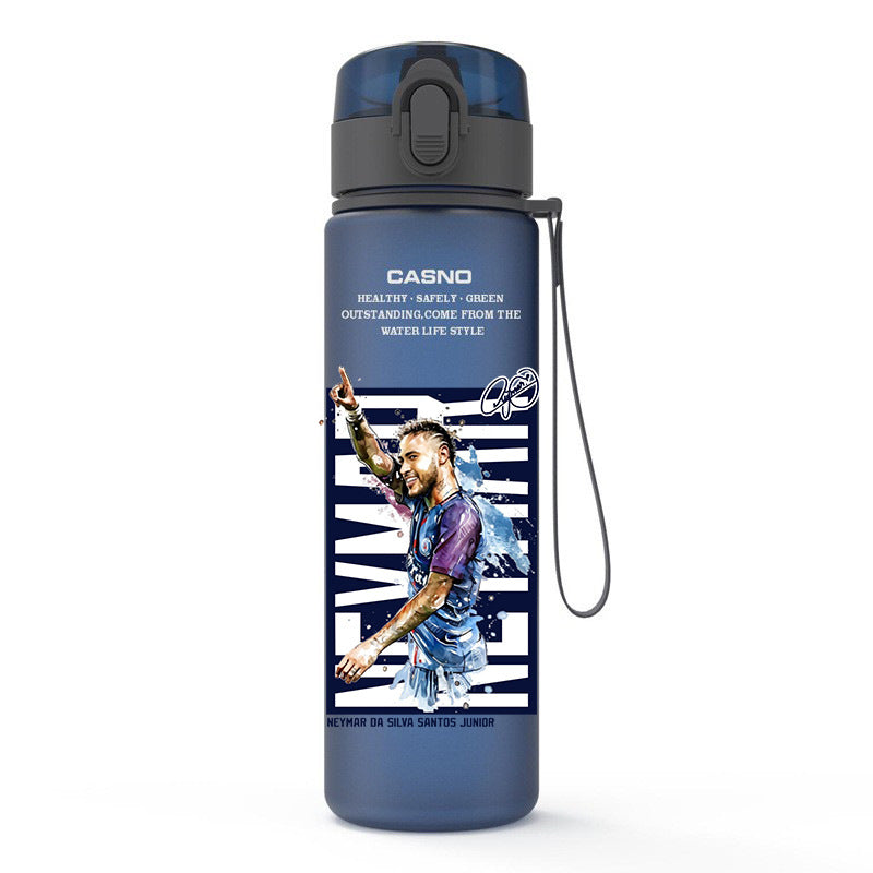 Messi Ronaldo Neymar football World Cup water bottle - multiple options