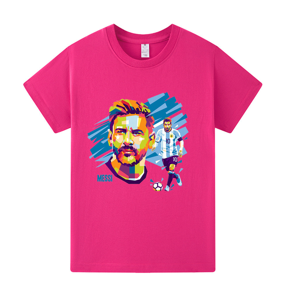 Maglietta da calcio per bambini con design Lionel Messi – Varianti multiple