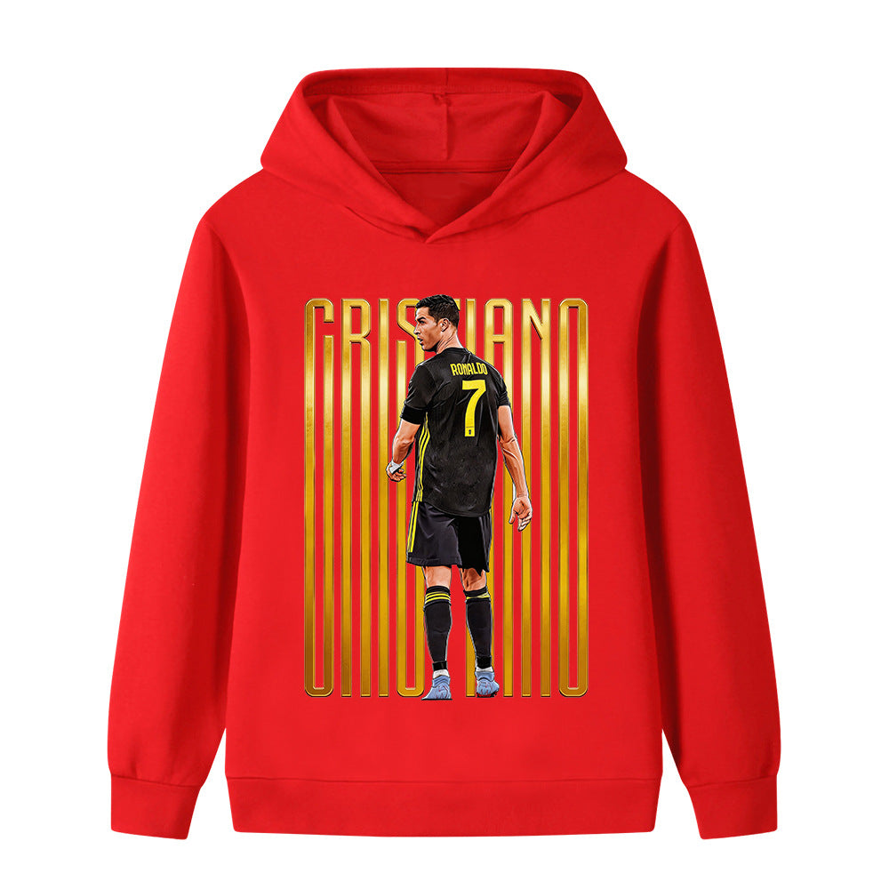 Felpa con cappuccio da calcio per bambini Ronaldo – Varianti multiple