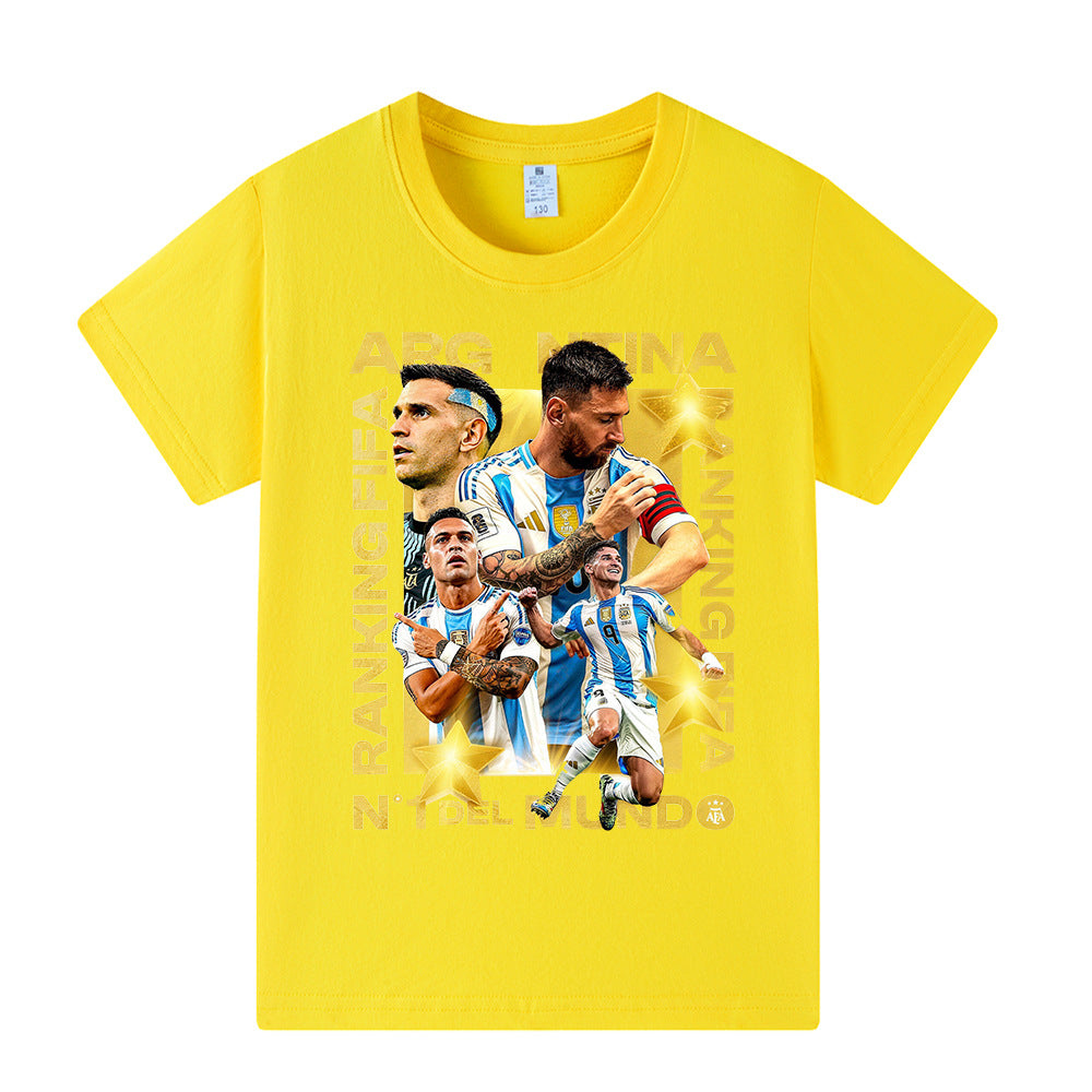 Maglietta stile calcio per bambini Lionel Messi Argentina - Varianti multiple