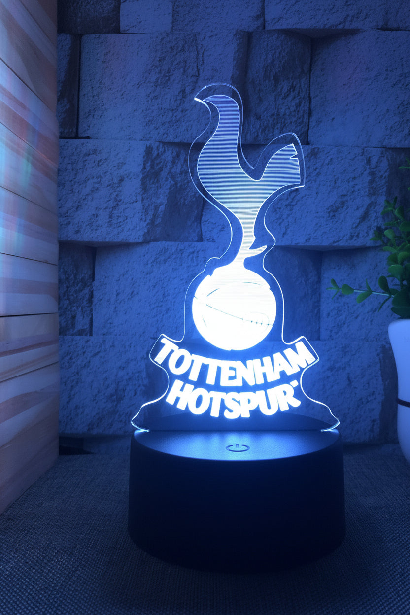 Football Club Logo 3D Illusion LED Lamp – Multiple Variants