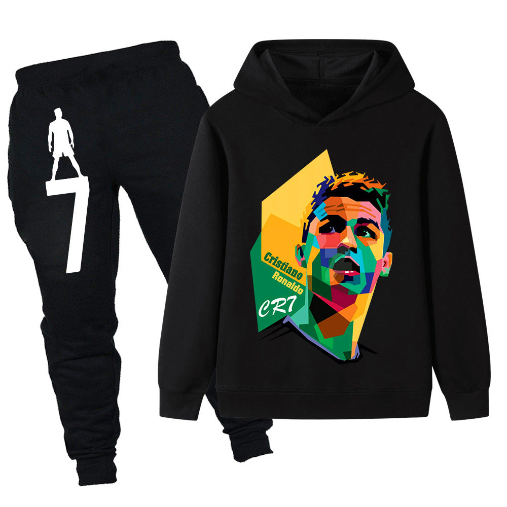 Cristiano Ronaldo Design Kids’ Tracksuit Set – Multiple Colors