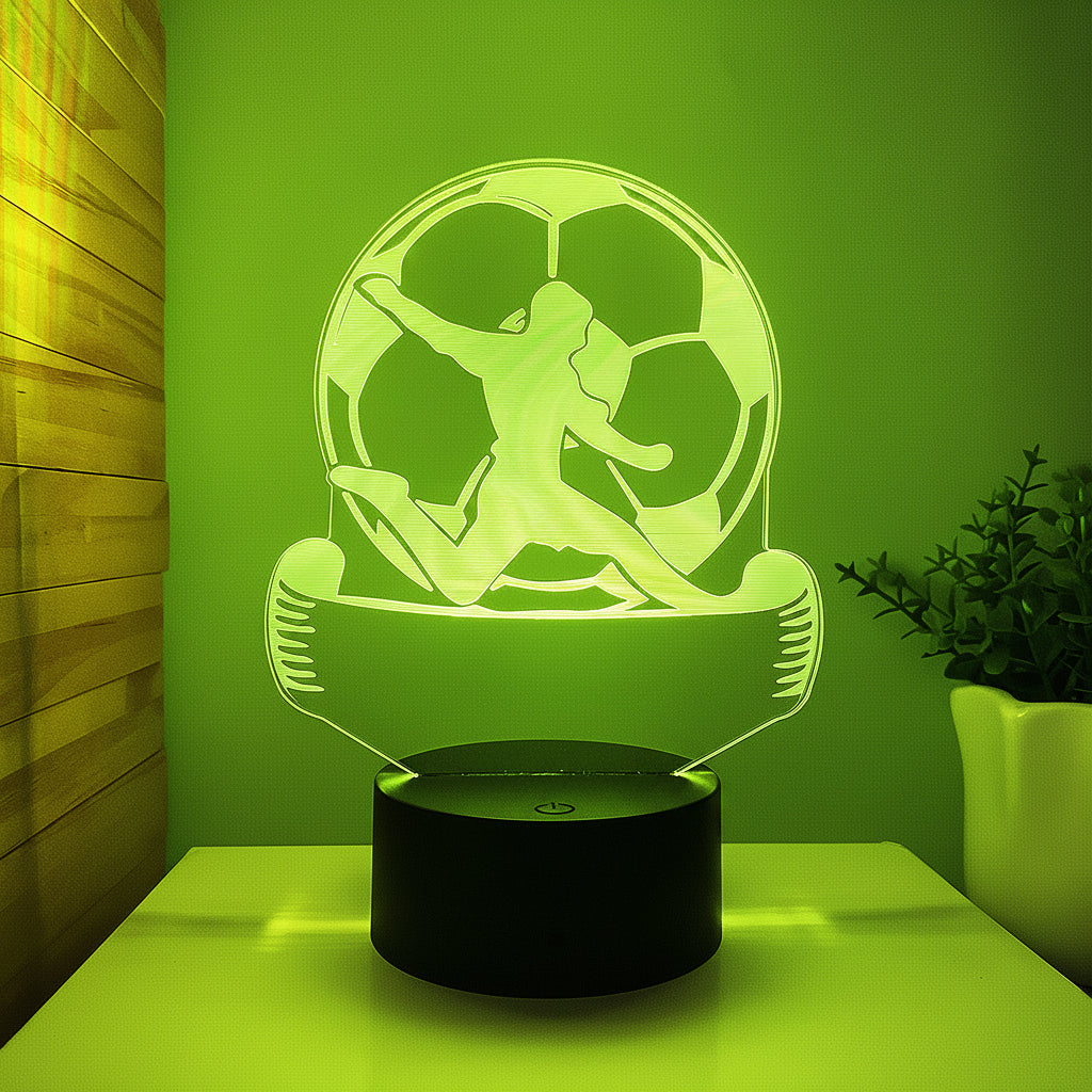 3D Illusion Football LED Lamp