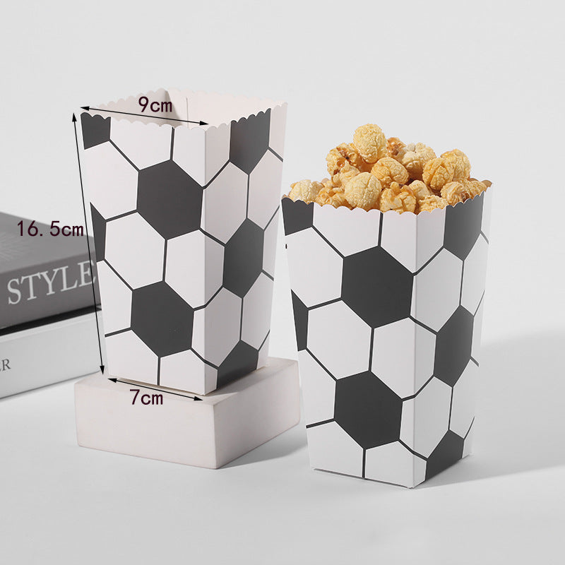 partydeco Snack-Deckel Popcorn-Boxen in Blau-Weiß für Kindergeburtstage partydeco Snack-Deckel Popcorn-Boxen in Blau-Weiß für Kindergeburtstage