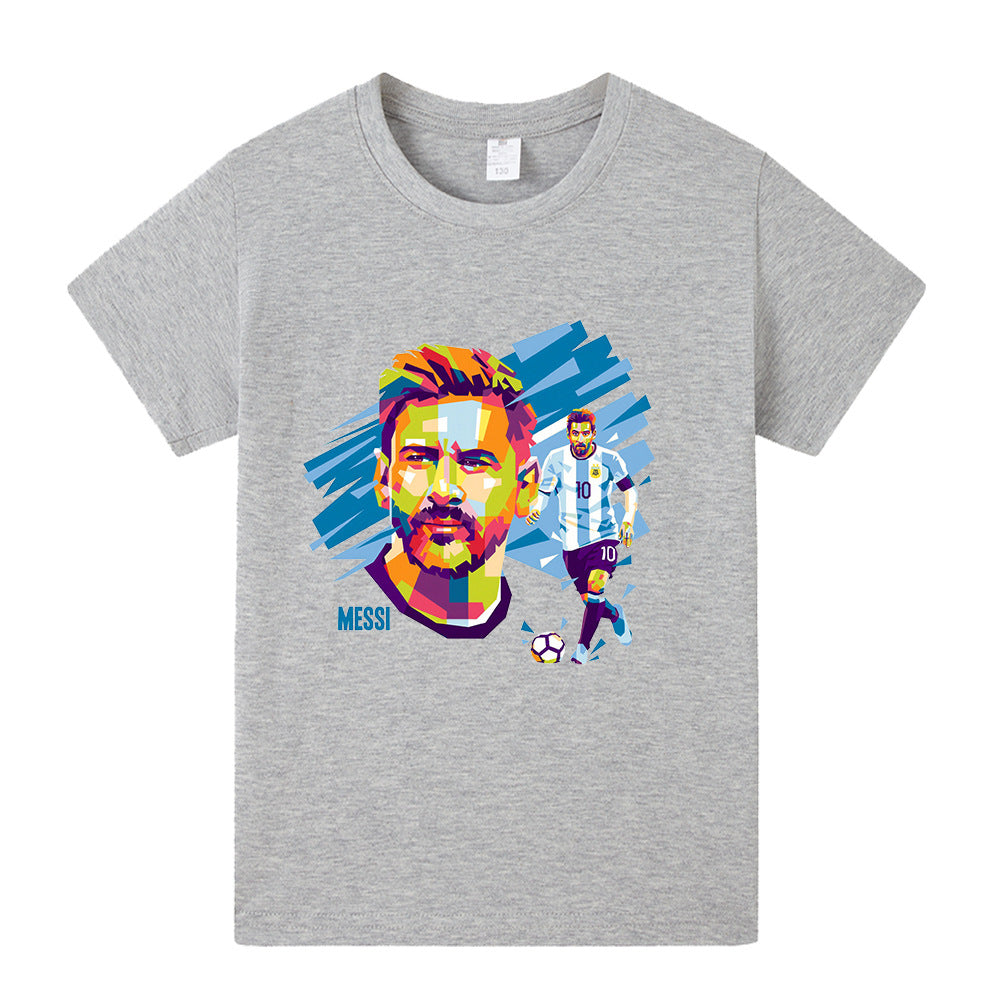 Maglietta da calcio per bambini con design Lionel Messi – Varianti multiple