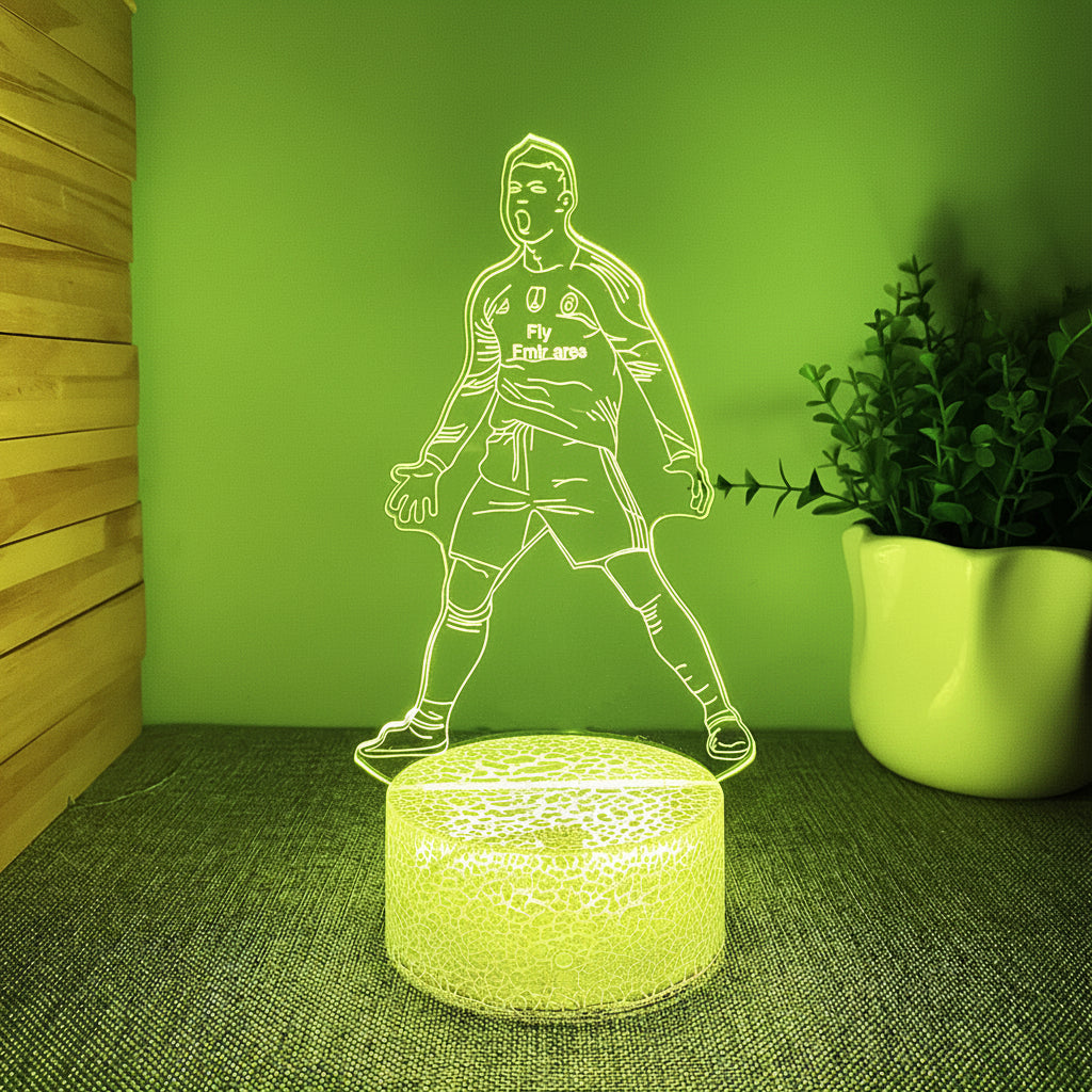 Ronaldo 3D Illusion Lamp – Multiple Variants
