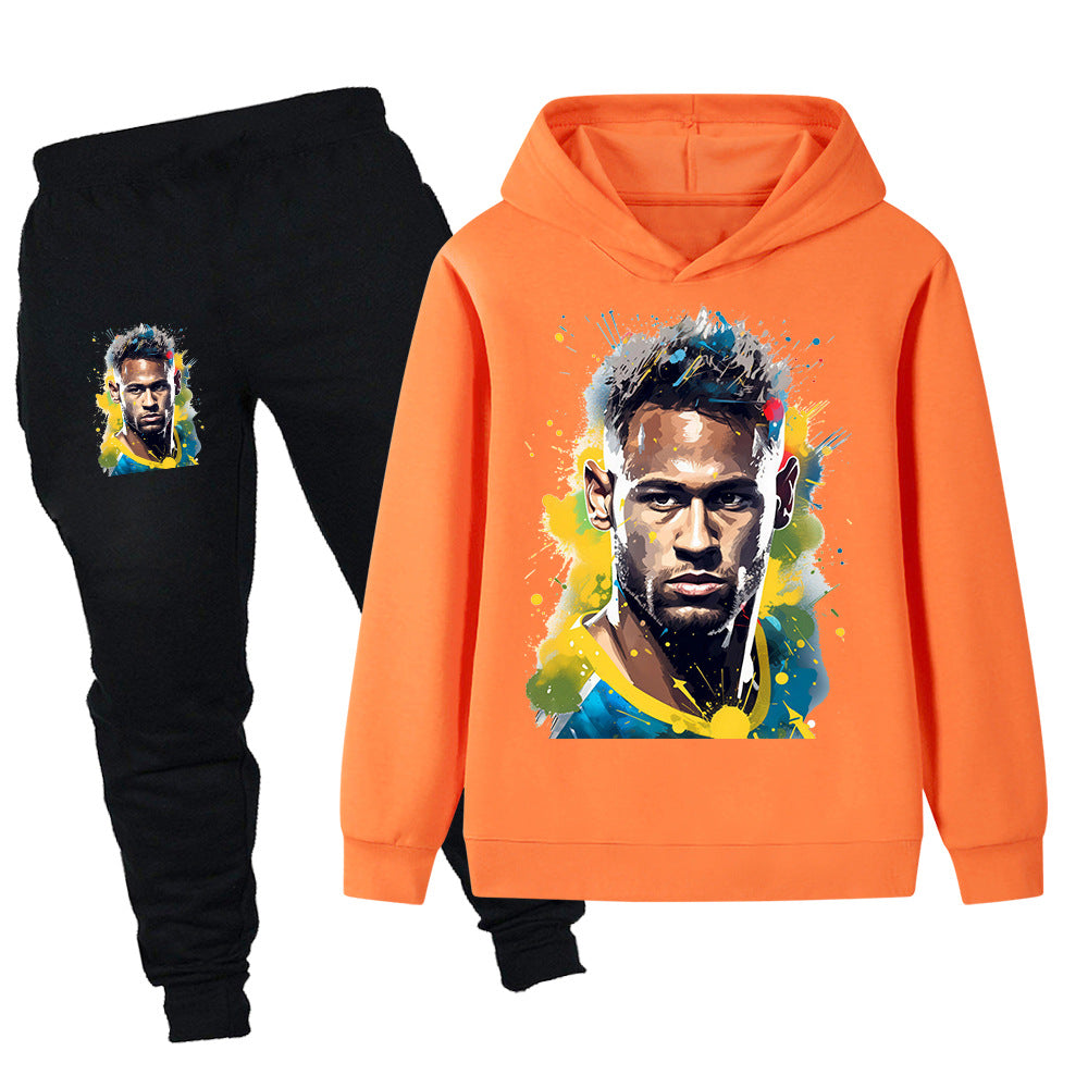 Neymar Design Kids’ Tracksuit Set – Multiple Colors