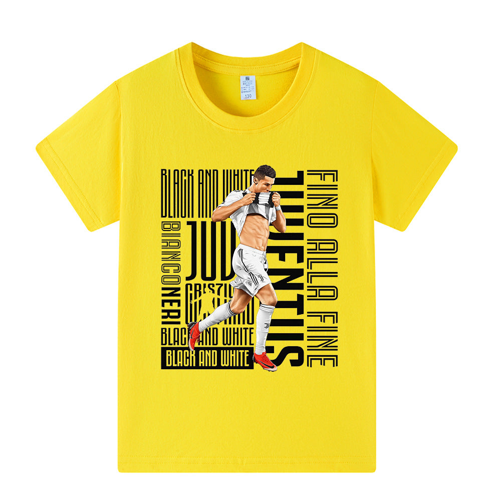 Ronaldo Juventus Style Kids’ Football T-Shirt - Multiple Variants