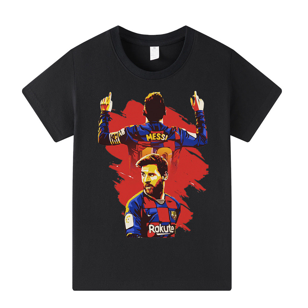 Lionel Messi Barcelona Style Kids’ Football T-Shirt - Multiple Variants