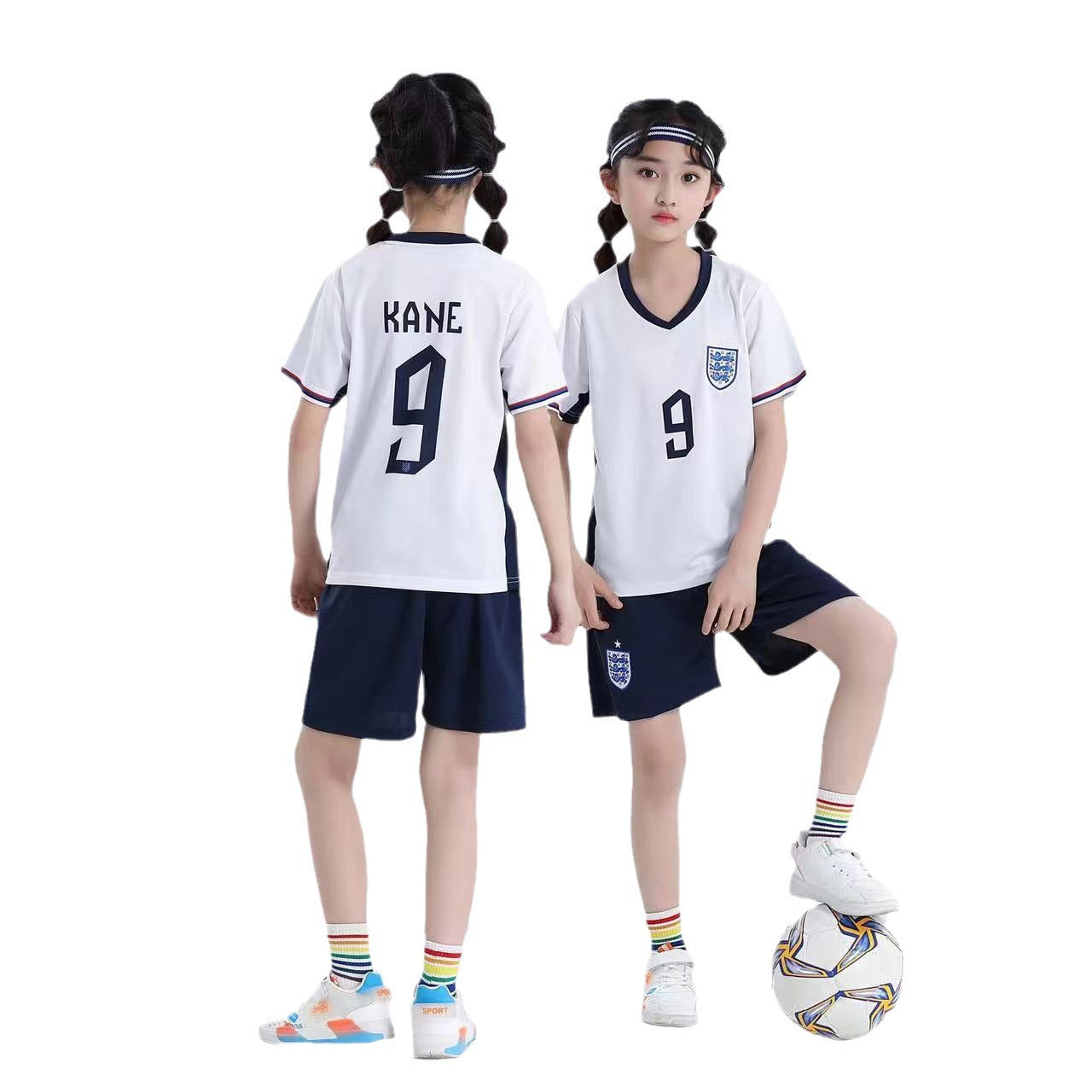 Kids’ Football Jersey & Shorts Set England – Kane