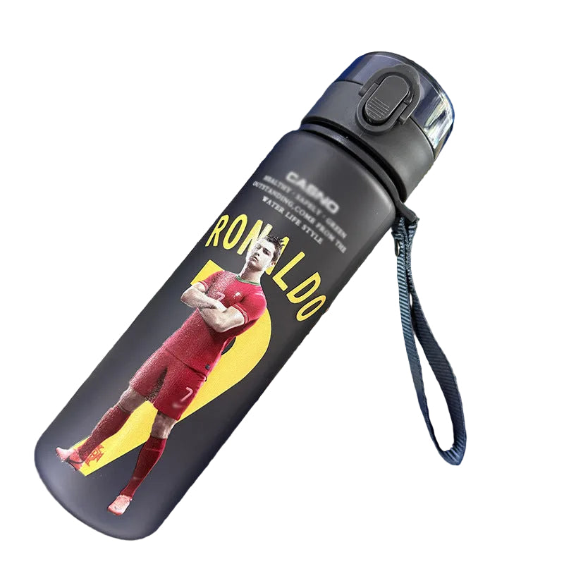 Ronaldo Messi sports frosted water bottle - multiple options