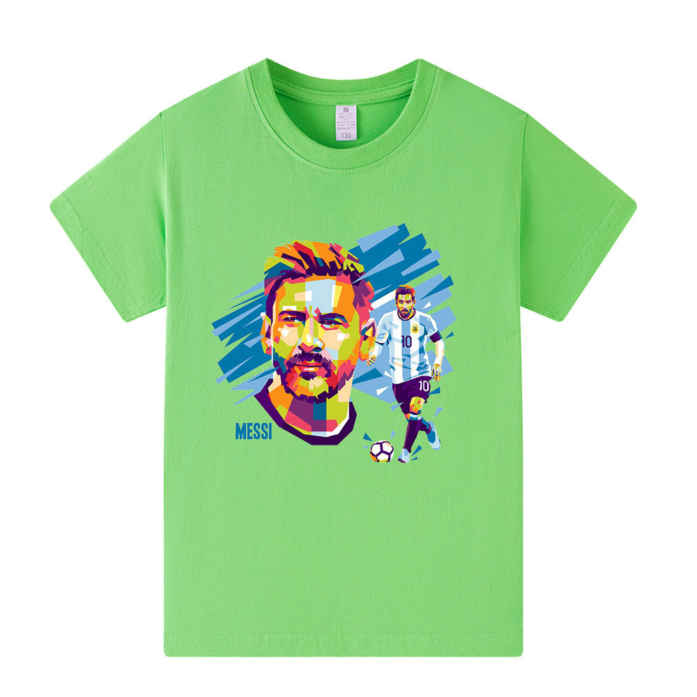Maglietta da calcio per bambini con design Lionel Messi – Varianti multiple