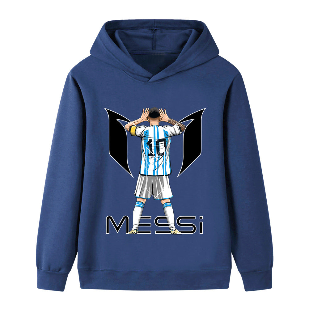 Felpa con cappuccio da calcio per bambini Lionel Messi – Varianti multiple
