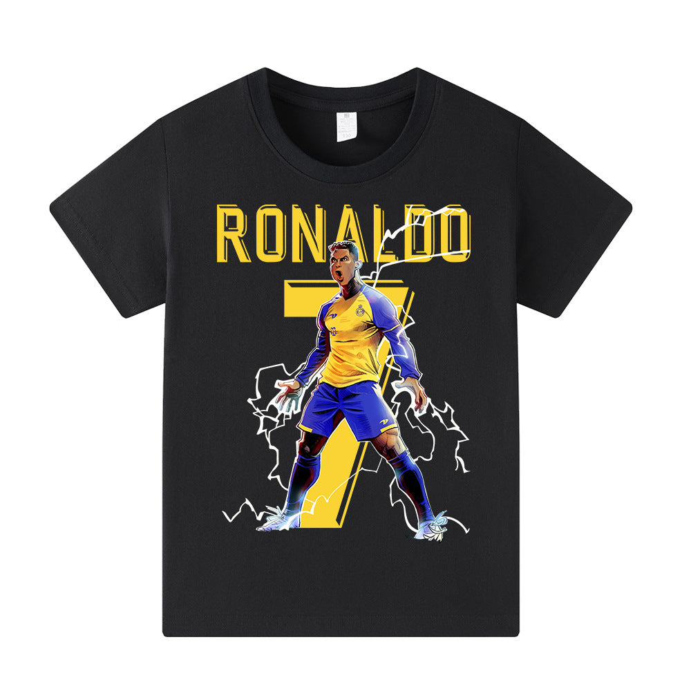 Ronaldo Al Nassr Style Kids’ Football T-Shirt - Multiple Variants