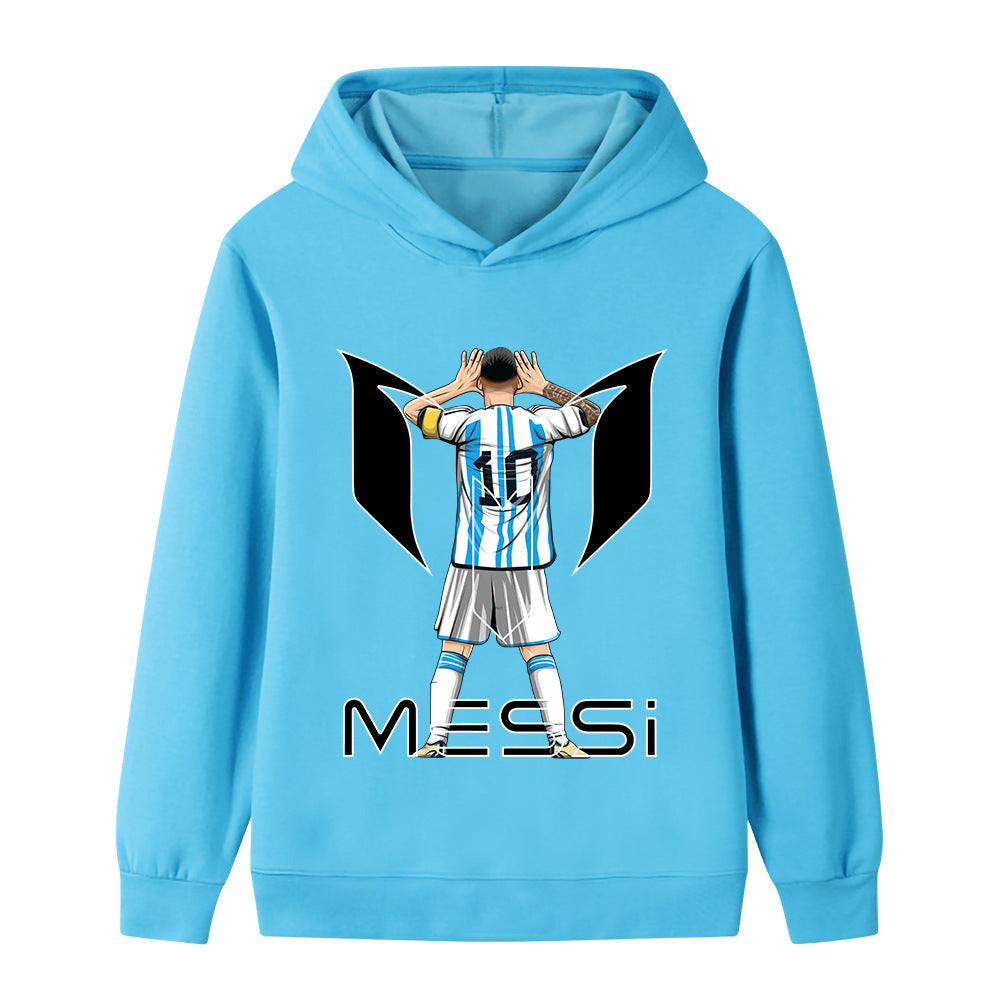 Felpa con cappuccio da calcio per bambini Lionel Messi – Varianti multiple