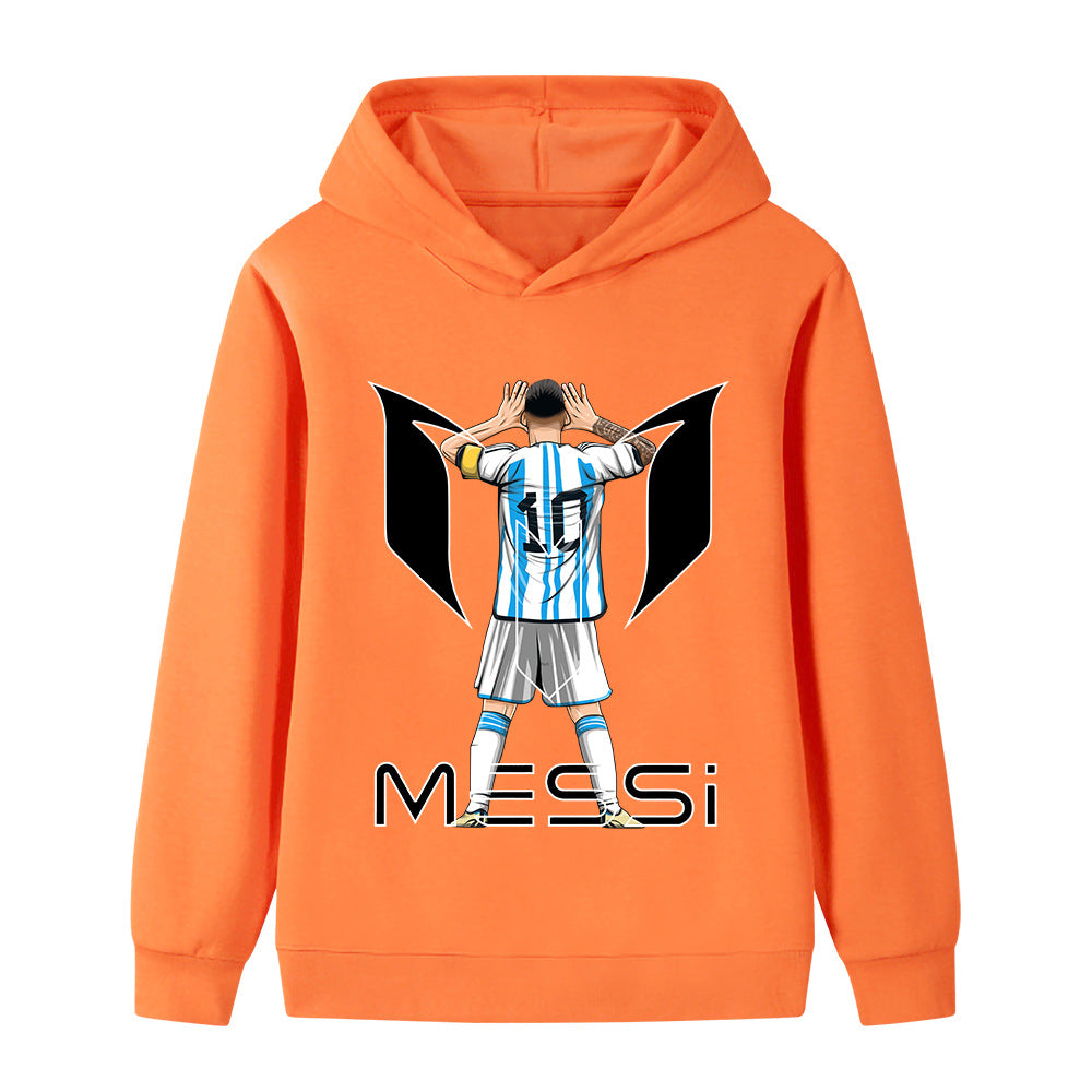Felpa con cappuccio da calcio per bambini Lionel Messi – Varianti multiple