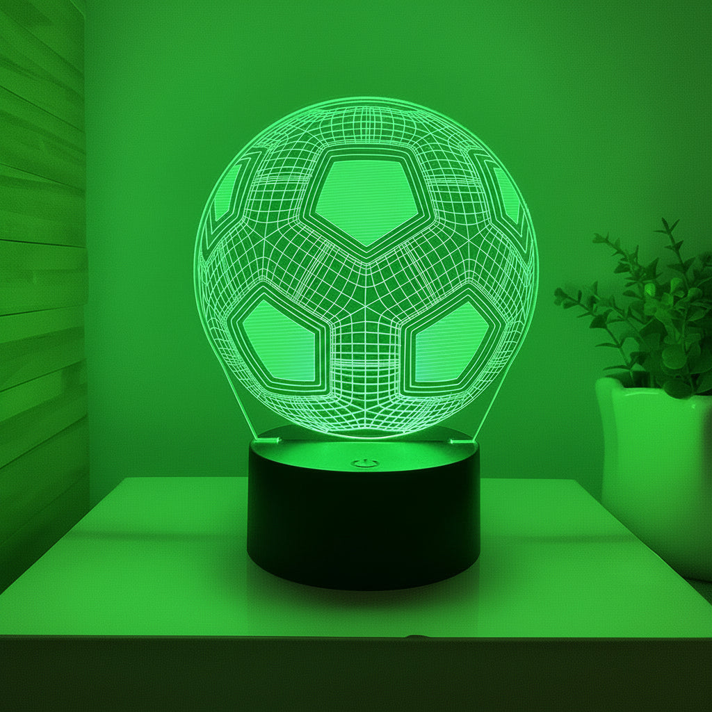 3D Illusion Football LED Lamp