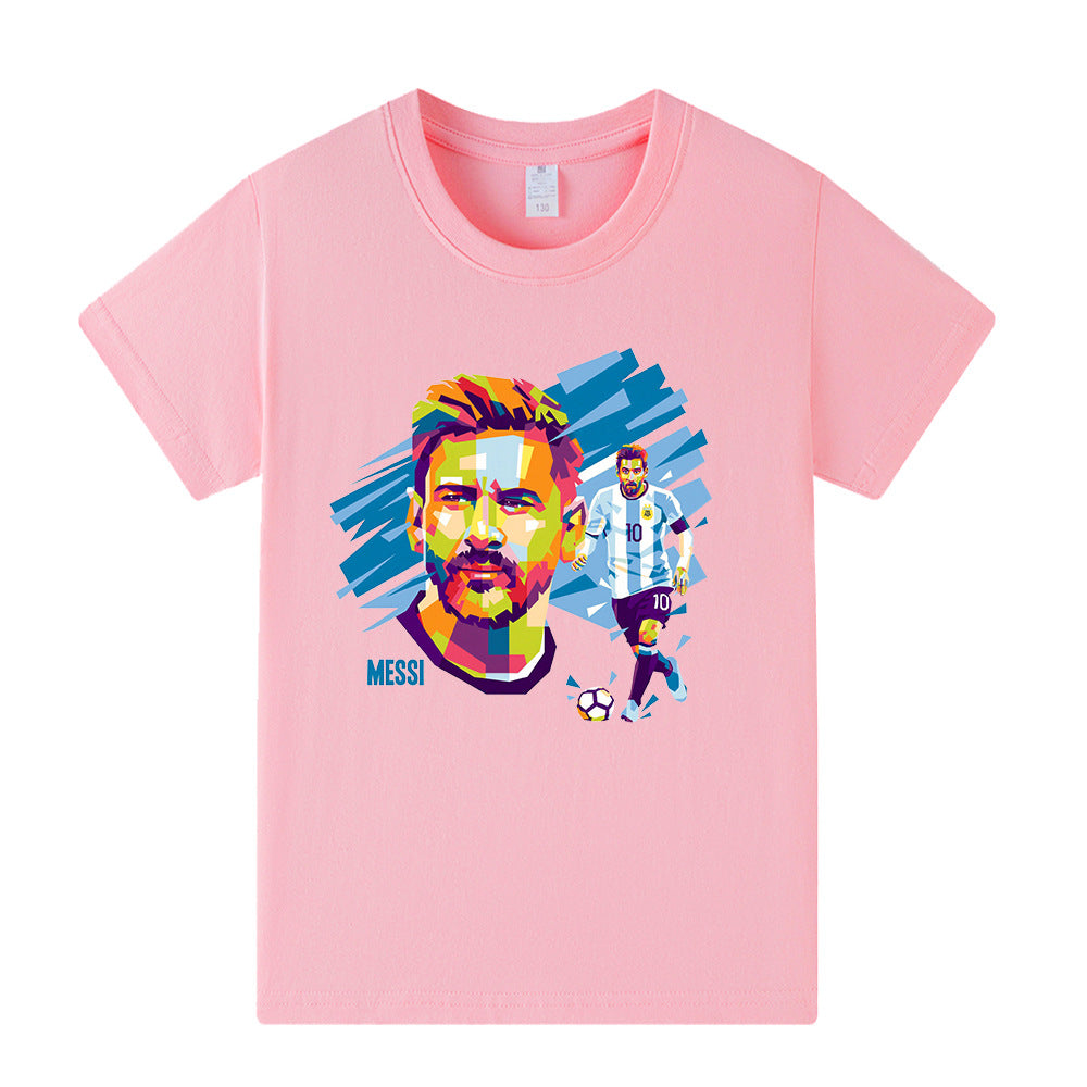 Maglietta da calcio per bambini con design Lionel Messi – Varianti multiple