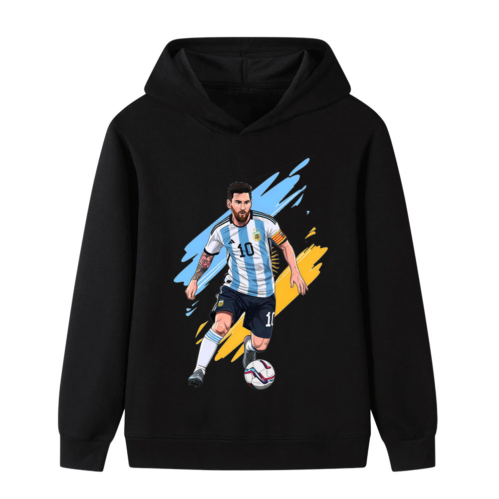 Felpa con cappuccio design calcio bambini Lionel Messi Argentina - Varianti multiple
