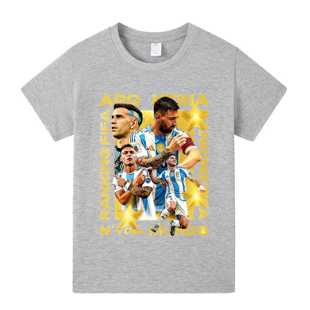 Maglietta stile calcio per bambini Lionel Messi Argentina - Varianti multiple