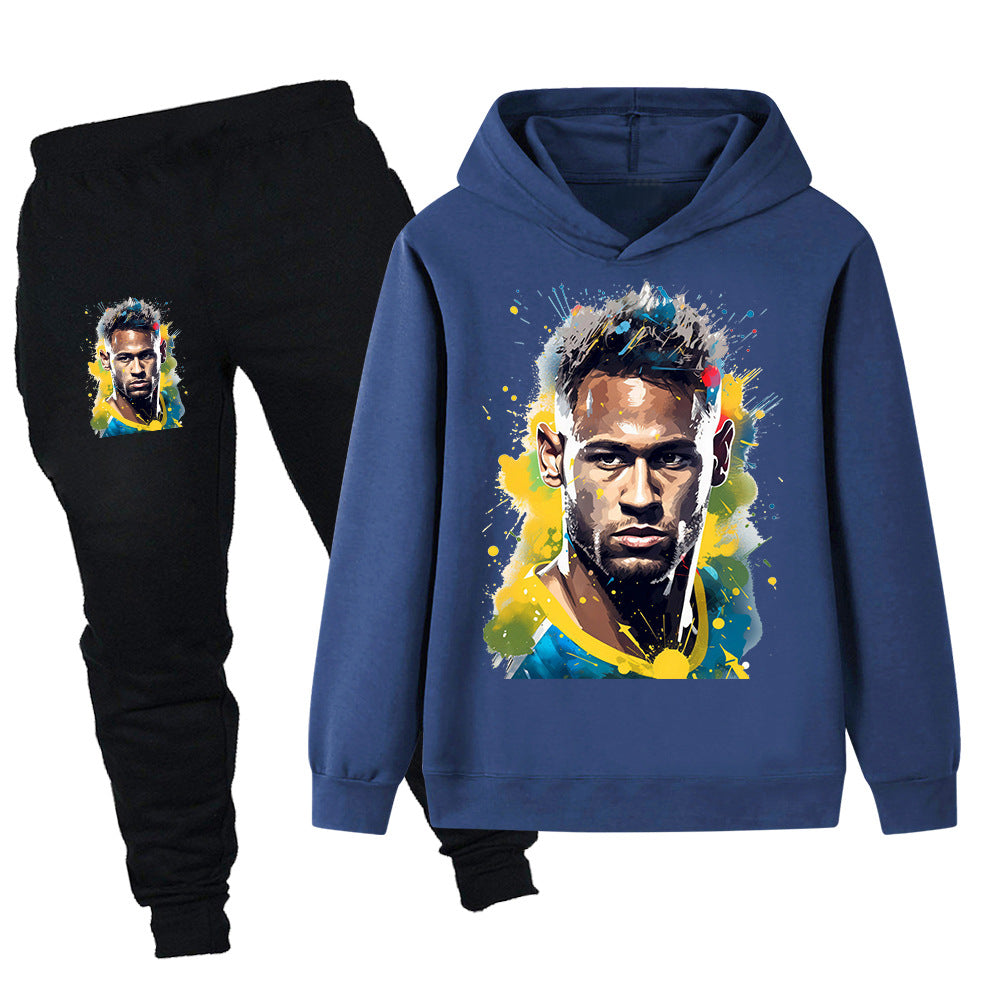 Neymar Design Kids’ Tracksuit Set – Multiple Colors