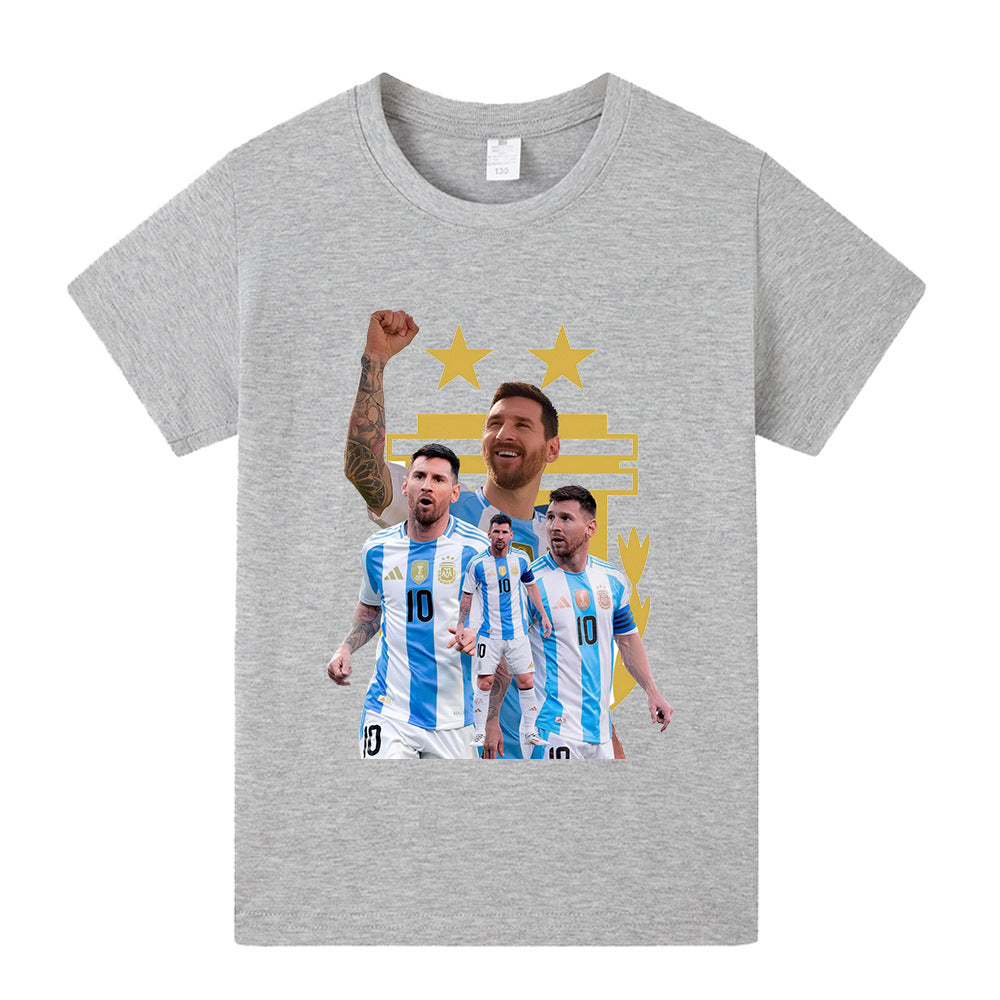 Messi Argetina Kids’ Football Design T-Shirt - Multiple Variants
