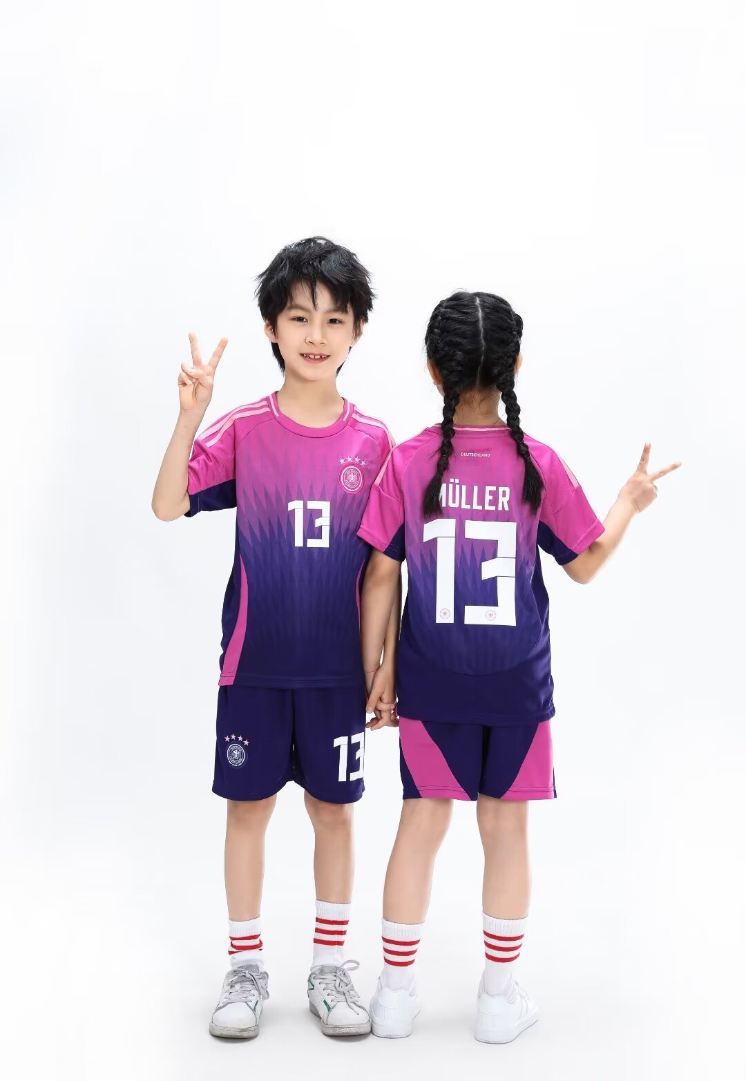 Kinder voetbalshirt en korte broek set Duitsland - Müller