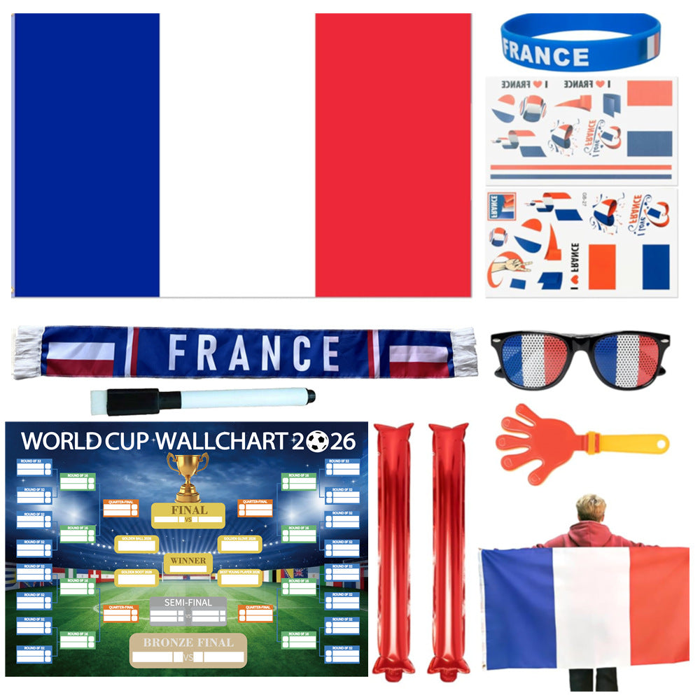 France Football-fanpakke 2026 – 11-delt festsett