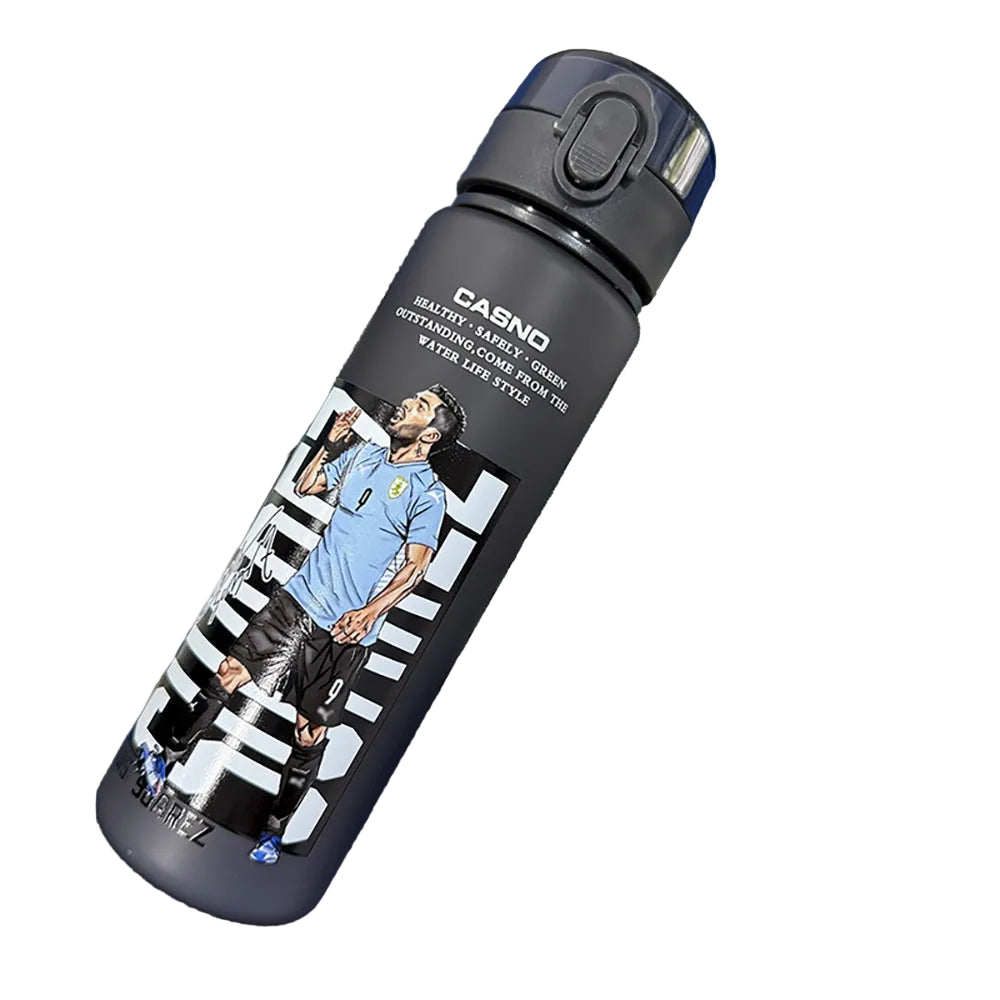 Ronaldo Messi sports frosted water bottle - multiple options