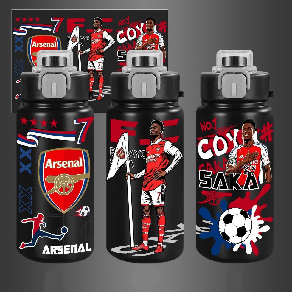 Football star Bukayo Saka thermos cup